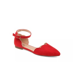 Journee Collection Womens Lana Flat - Red