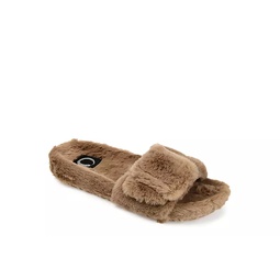 Journee Collection Womens Shadow Slipper - Brown