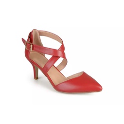 Journee Collection Womens Riva Pump - Red