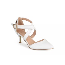 Journee Collection Womens Riva Pump - White