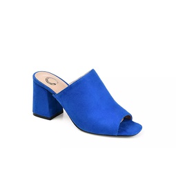 Journee Collection Womens Adelaide Slide Sandal - Blue
