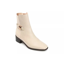 Journee Collection Womens Aubrie Dress Bootie - Off White