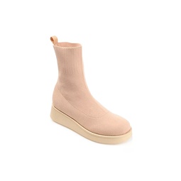 Journee Collection Womens Ebby Slip On Boot - Tan
