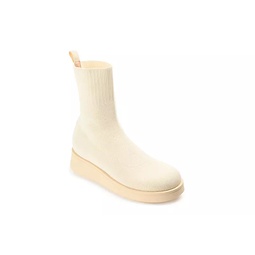Journee Collection Womens Ebby Pull On Boot - Off White