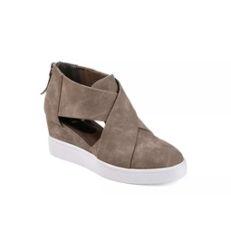 Journee Collection Womens Seena Wedge Sneaker - Taupe