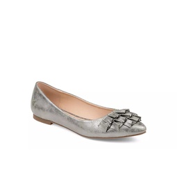 Journee Collection Womens Judy Flat - Pewter