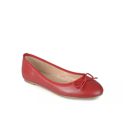 Journee Collection Womens Vika Flat - Red