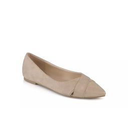 Journee Collection Womens Winslo Flat - Taupe