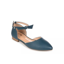 Journee Collection Womens Vielo Flat - Blue