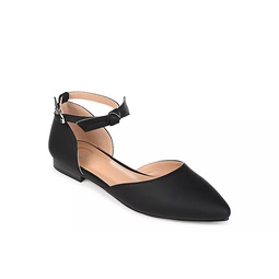 Journee Collection Womens Vielo Flat - Black