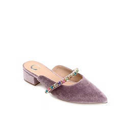 Journee Collection Womens Jewel Flat - Lilac