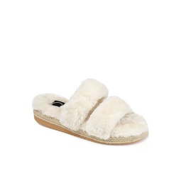 Journee Collection Womens Relaxx Slipper - Ivory