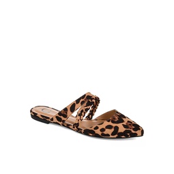 Journee Collection Womens Olivea Flat - Leopard