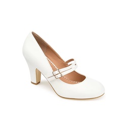 Journee Collection Womens Windy Classic Pump - White