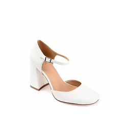 Journee Collection Womens Hesster Pump - White