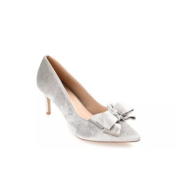 Journee Collection Womens Crystol Pump - Grey
