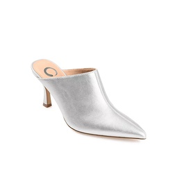 Journee Collection Womens Shiyza Slip On Boot - Silver