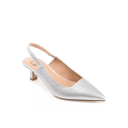Journee Collection Womens Paulina Pump - Silver