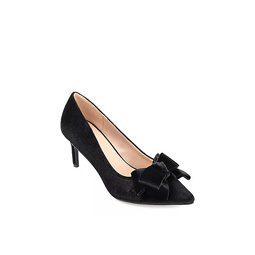 Journee Collection Womens Crystol Pump - Black