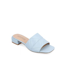 Journee Collection Womens Elidia Slip On Sandal - Blue