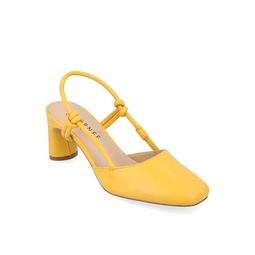 Journee Collection Womens Margeene Pump - Yellow