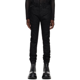 Black Arched Skinny Jeans 241420M186005