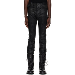 Black Arched Skinny Jeans 241420M186006