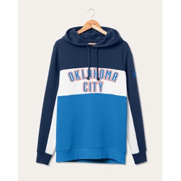 nba oklahoma city thunder colorblock hoodie