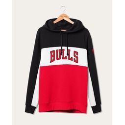 nba chicago bulls colorblock hoodie