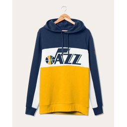 nba utah jazz colorblock hoodie