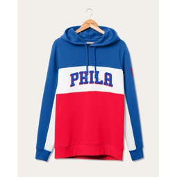 nba philadelphia 76ers colorblock hoodie
