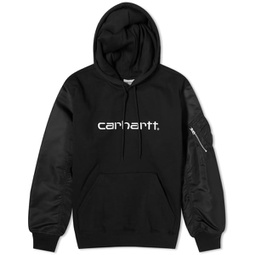 Junya Watanabe MAN x Carhartt WIP Contrast Sleeve Hoodie Black