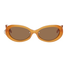 SSENSE Exclusive Orange Drew Sunglasses 241235M134004