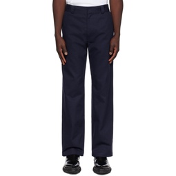 Navy So Hard Trousers 241905M191002