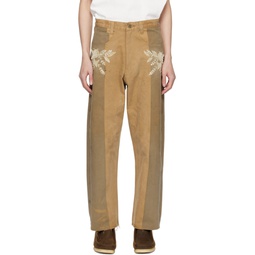 SSENSE Exclusive Tan Trousers 241224M191005