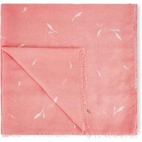 KATIE LOXTON Metallic Foil Womens One Size Fits Most Fashion Scarf Pink Petal Print