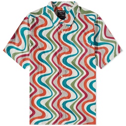 Kavu Top Spot Short Sleeve Shirt Painted Lines