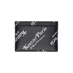 Black  Paris gram Card Holder 241387M163000