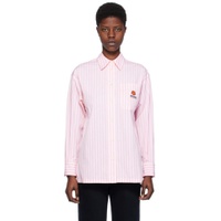 Pink  Paris Boke Flower Crest Shirt 241387F109004