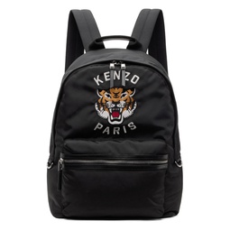 Black  Paris Varsity Tiger Backpack 241387F042001