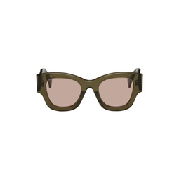 Green  Paris Boke Flower Sunglasses 241387M134009