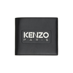Black  Paris KENZO Emboss Leather Wallet 241387M164001