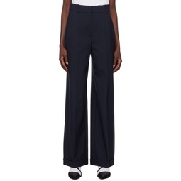Navy  Paris Tailored Trousers 241387F087005