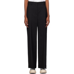 Black  Paris Tailored Trousers 241387F087002