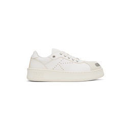 White Hoops Trainer Sneakers 231387M237000