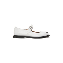 White  Paris Mary Jane Loafers 231387F121003