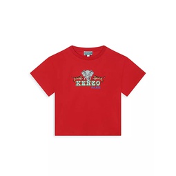 Little Boys & Boys Digital Logo Crewneck T-Shirt