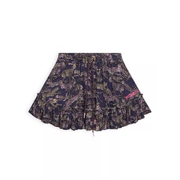 Little Girls & Girls Cheetah Mini Skirt