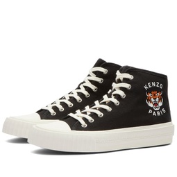 Kenzo High Top Canvas Sneakers Black