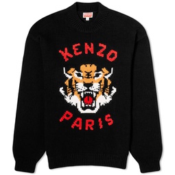 Kenzo Lucky Tiger Crew Knit Black
